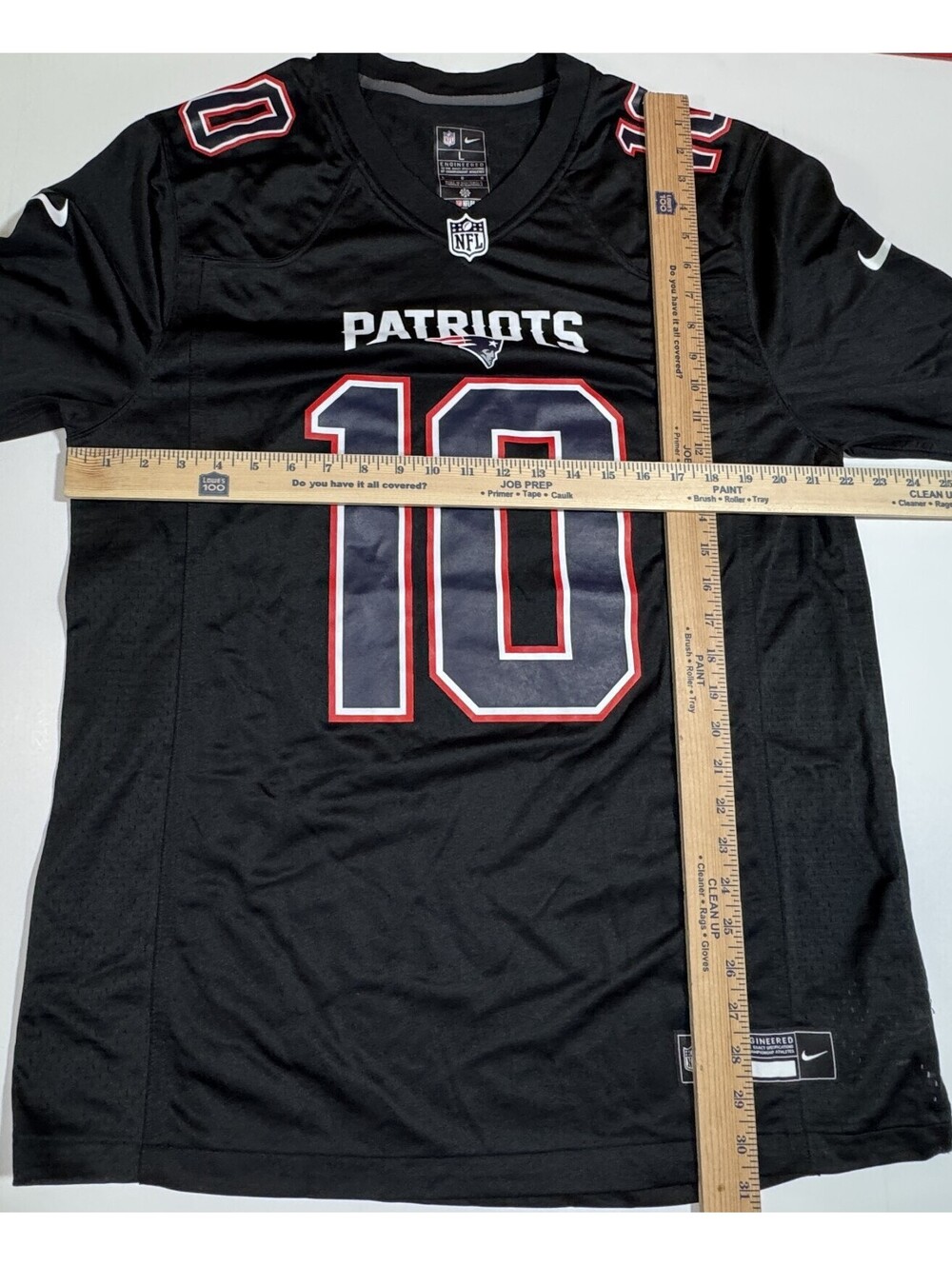 Nike New England Patriots Drake Maye Carbon Black Fashion Jersey Mens L NEW - Picture 4 of 8